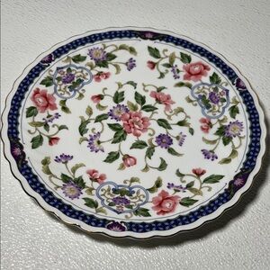 Vintage 1980's Centurion "Nancy" Porcelain Floral  Cake Plate